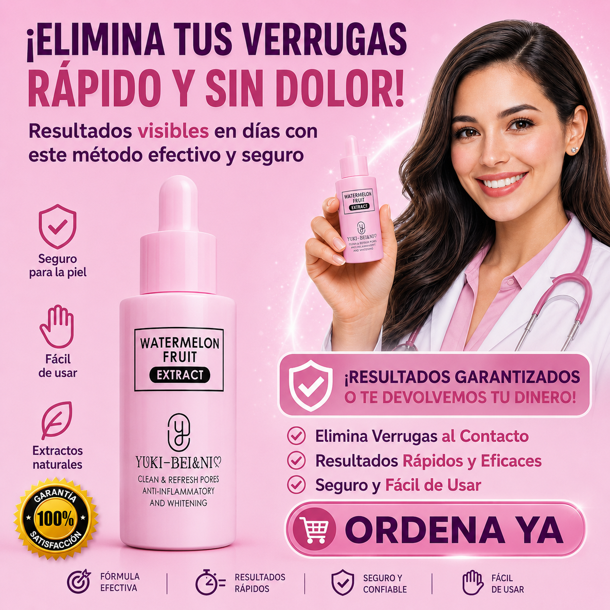WATERMELON ELIMIANDOR DE VERRUGAS |  DALE A TU PIEL LO QUE SE MERECE